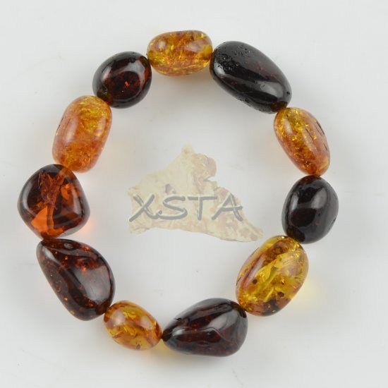 Cognac cherry amber bracelet olive style